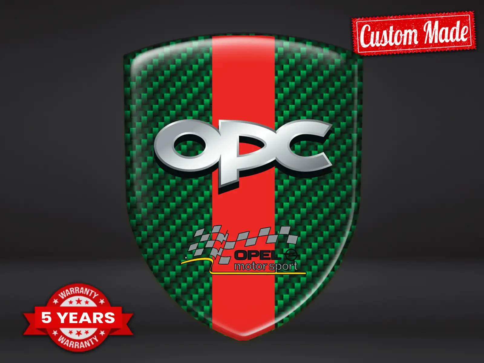 OPC Pegatina Relieve Auto Estilo Profesional Resistente